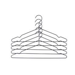 HAY Kleiderbügel 5er-Set Schwarz