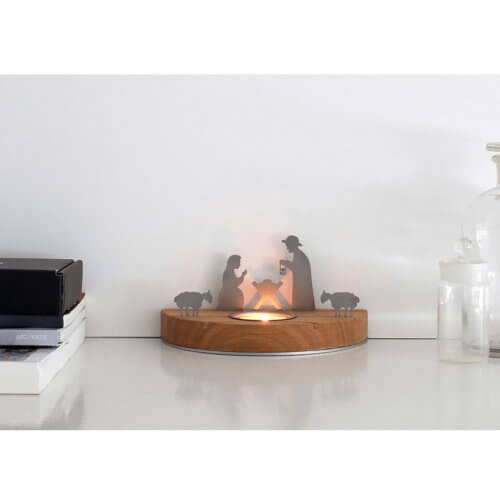 Unoferrum – Silhouette Weihnachtskrippe S Eiche