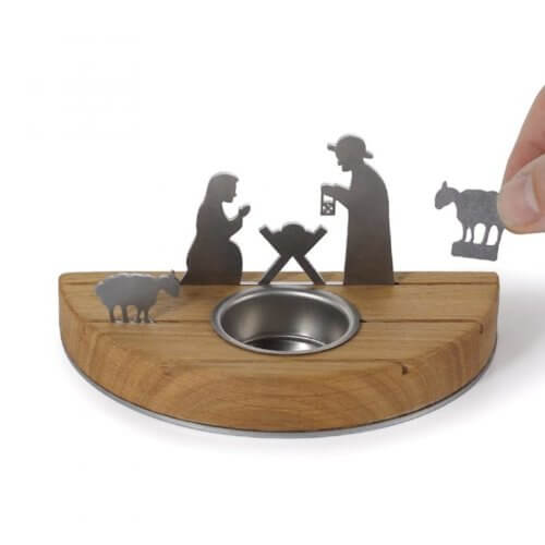 Unoferrum – Silhouette Weihnachtskrippe S Eiche