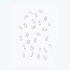 DesignLetters Buchstaben-Set S Weiß