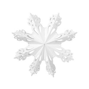 Broste Papierstern Snowflake Weiß XL