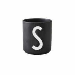 Design Letters Porzellan-Becher S Schwarz