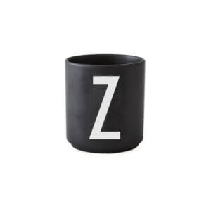 Design Letters – Porzellan-Becher Z – Schwarz