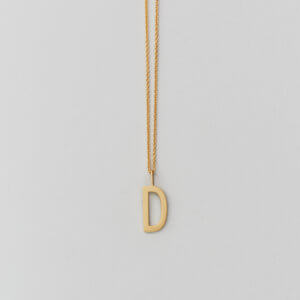 Design Letters – Kette mit Buchstabe D (16 mm)