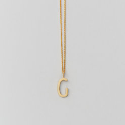 Design Letters – Kette mit Buchstabe G (16 mm)