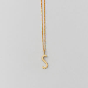 Design Letters – Kette mit Buchstabe S (16 mm)