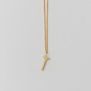Design Letters – Kette mit Buchstabe T (16 mm)