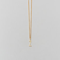 Design Letters – Kette mit Buchstabe Z (10 mm) – 2 Kettenlängen