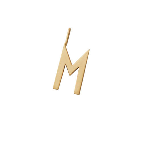 Design Letters – Kette mit Buchstabe M (16 mm)