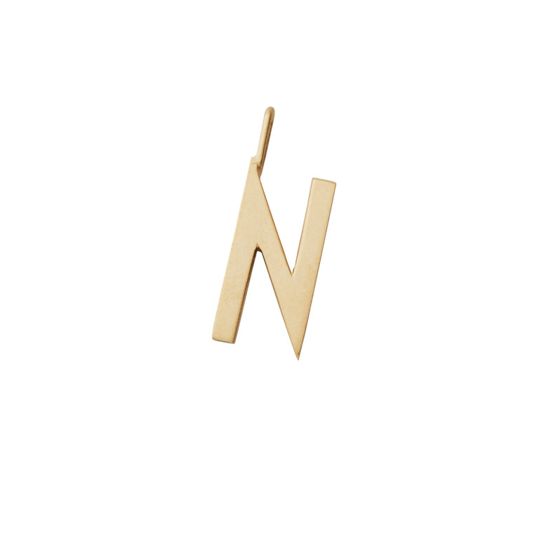 Design Letters – Kette mit Buchstabe N (16 mm)