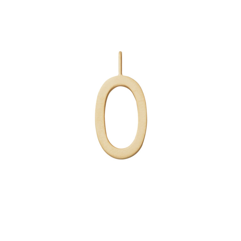 Design Letters – Kette mit Buchstabe O (16 mm)