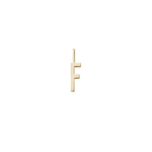 Design Letters – Kette mit Buchstabe F (10 mm)