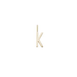 Design Letters – Kette mit Buchstabe K (10 mm)