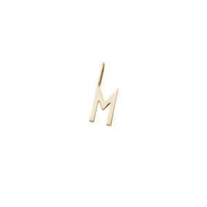 Design Letters – Kette mit Buchstabe M (10 mm)