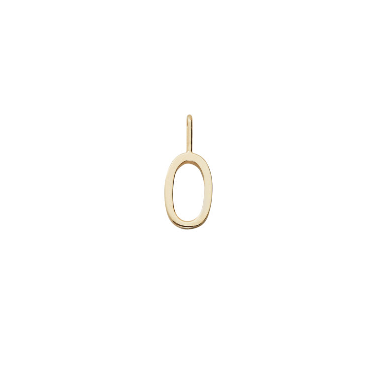 Design Letters – Kette mit Buchstabe O (10 mm)