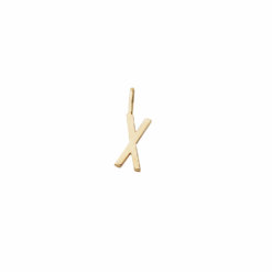Design Letters – Kette mit Buchstabe X (10 mm)