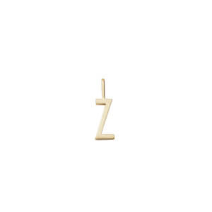 Design Letters – Kette mit Buchstabe Z (10 mm) – 2 Kettenlängen