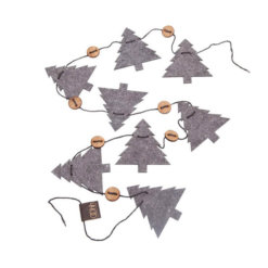 OOhh Kollektion Tannen Filz-Girlande Grau