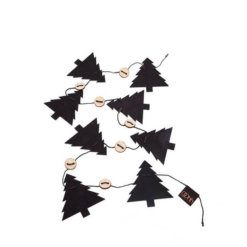 OOhh Collektion Tannen Filz-Girlande Schwarz