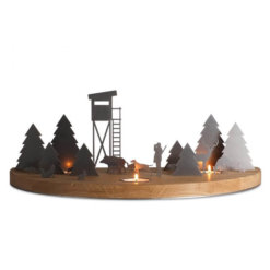 Unoferrum Silhouette Winterlandschaft L Eiche