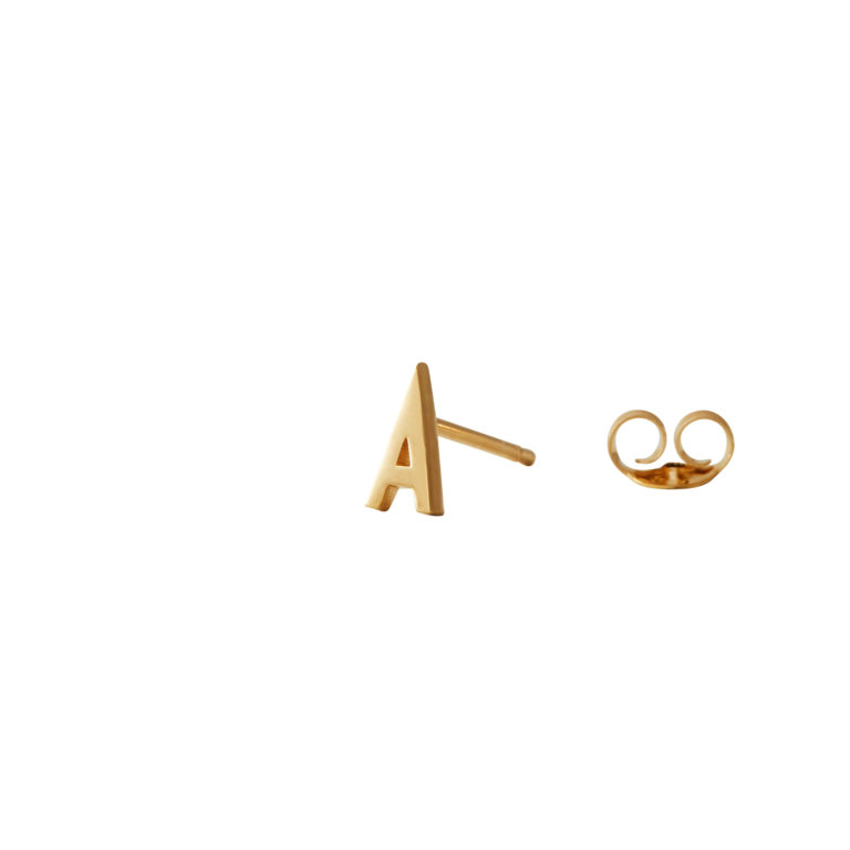 Design Letters Ohrstecker Buchstabe A Gold