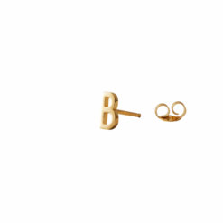 Design Letters Ohrstecker Buchstabe B Gold