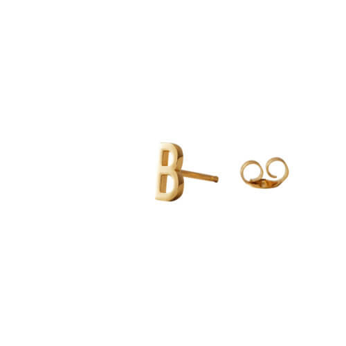 Design Letters Ohrstecker Buchstabe B Gold