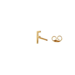 Design Letters Ohrstecker Buchstabe F Gold