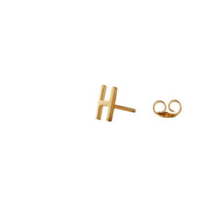Design Letters Ohrstecker Buchstabe H Gold
