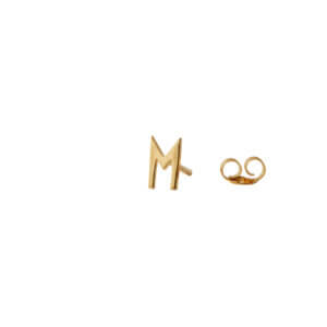 Design Letters Ohrstecker Buchstabe M Gold