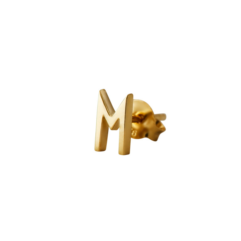 Design Letters Ohrstecker Buchstabe K - 18K vergoldet - Image 6