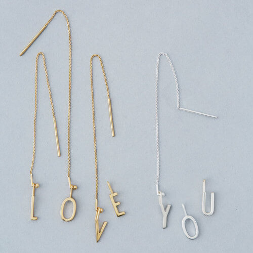 Design Letters Ohrschmuck Kette – 18K Gold