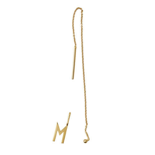 Design Letters Ohrschmuck Kette – 18K Gold