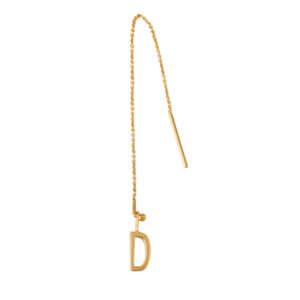Design Letters – Ohrschmuck mit Buchstabe D (10 mm)