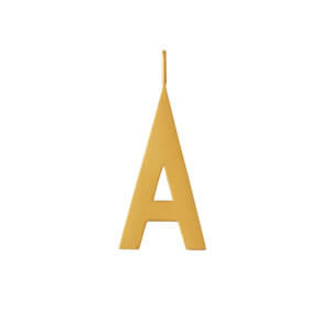 Design Letters – Buchstabe A (30 mm) – 18K Gold
