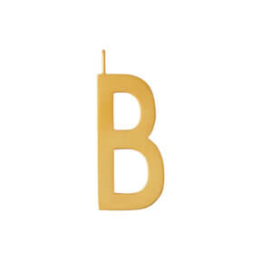 Design Letters – Buchstabe B (30 mm) – 18K Gold