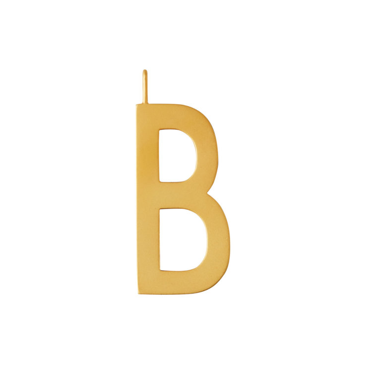 Design Letters – Buchstabe B (30 mm) – 18K Gold