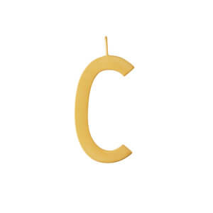 Design Letters – Buchstabe C (30 mm) – 18K Gold