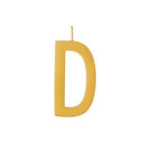 Design Letters – Buchstabe D (30 mm) – 18K Gold