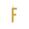 Design Letters – Buchstabe F (30 mm) – 18K Gold