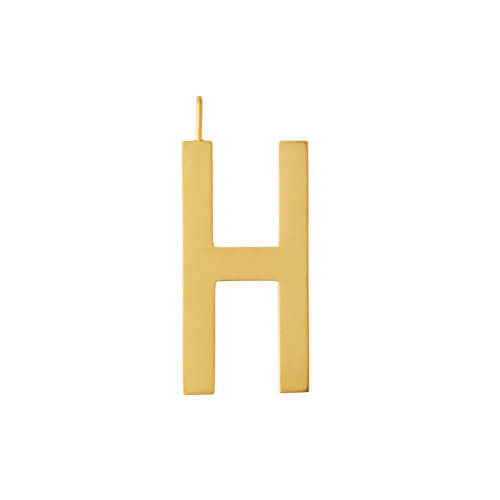 Design Letters – Buchstabe H (30 mm) – 18K Gold