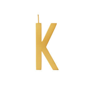 Design Letters – Buchstabe K (30 mm) – 18K Gold