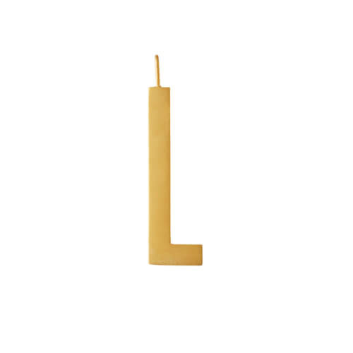 Design Letters – Buchstabe L (30 mm) – 18K Gold