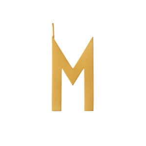 Design Letters – Buchstabe M (30 mm) – 18K Gold