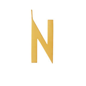 Design Letters – Buchstabe N (30 mm) – 18K Gold