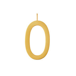 Design Letters – Buchstabe O (30 mm) – 18K Gold