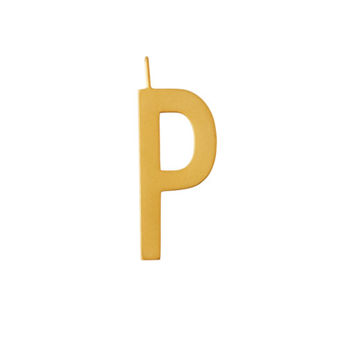 Design Letters – Buchstabe P (30 mm) – 18K Gold