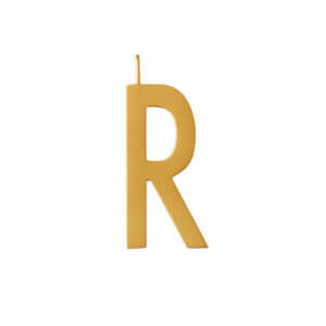 Design Letters – Buchstabe R (30 mm) – 18K Gold