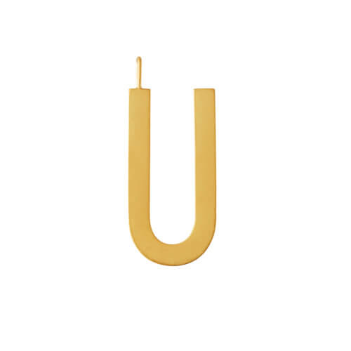 Design Letters – Buchstabe U (30 mm) – 18K Gold