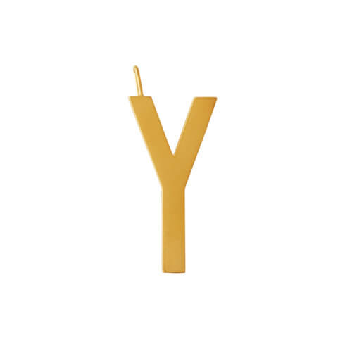 Design Letters – Buchstabe Y (30 mm) – 18K Gold) – 18K Gold